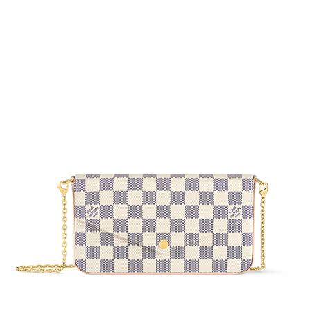 Pochette Félicie Damier Azur Canvas 